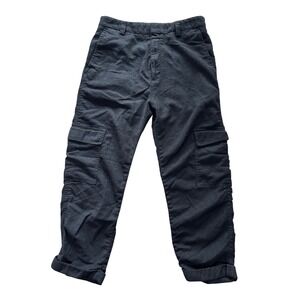 Hugo Boss Black Cargo Crop Pants Straight Leg Utility Trousers Womens Size 30R